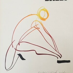 Póster original de moda francesa vintage de pequeño formato - Bally Gid Homme - 1976
