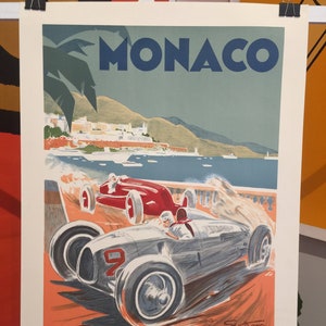 Vintage Frankreich Poster - Monaco Grand Prix Formel 1 - 1936 von Geo Ham