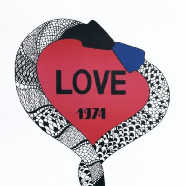Yves Saint Laurent, Edizione 'LOVE 1974' - YSL Fashion Poster
