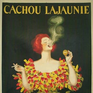 Póster francés original vintage - Cachou Lajaunie by Cappiello 1930