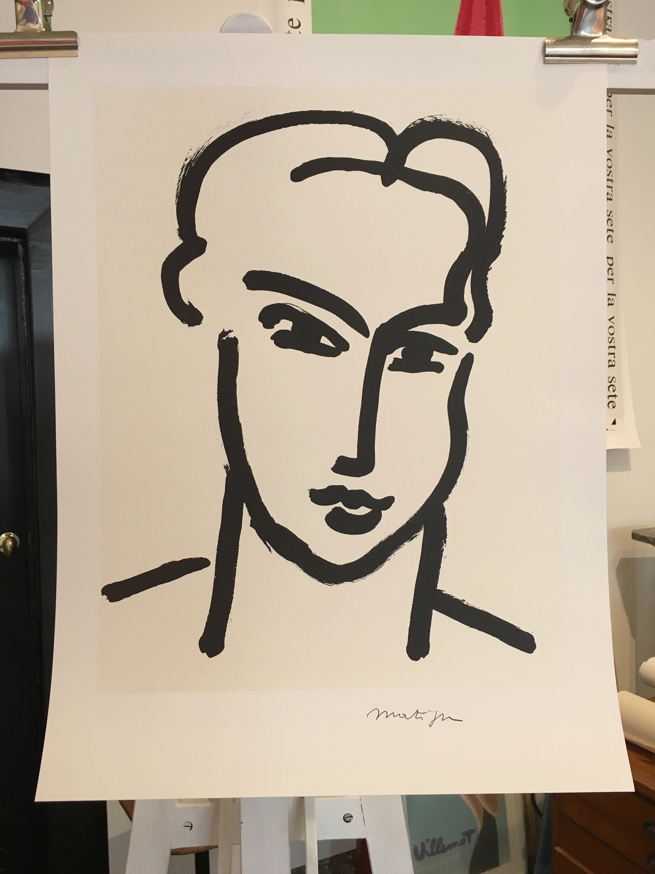 Henri Matisse | Grande tête de Katia (c. 1950) | Artsy