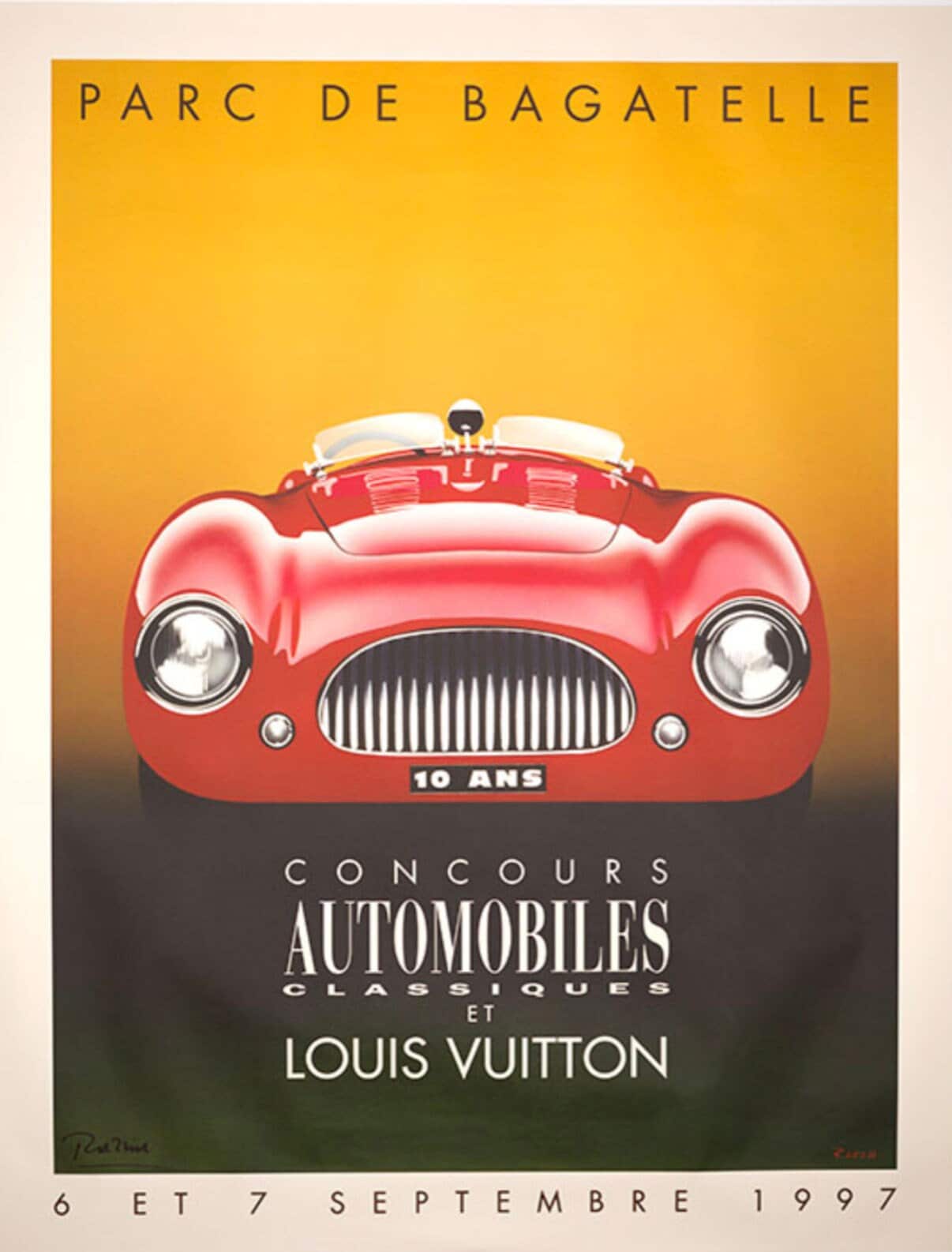 Original Vintage Poster Parc De Bagatelle LOUIS VUITTON -  UK