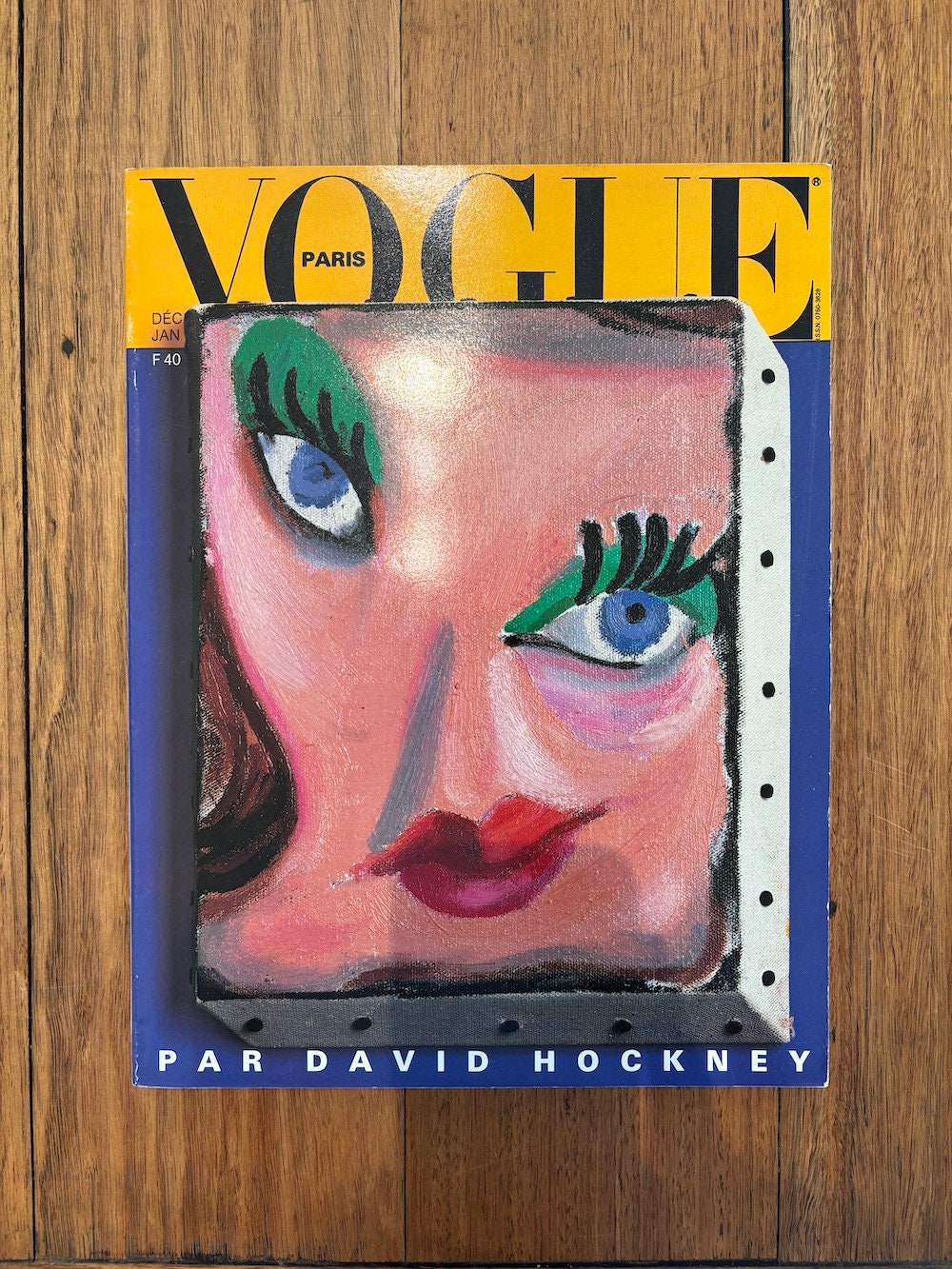 VOGUE PARIS PAR DAVID HOCKNEY 1988 日本版 アート・デザイン・音楽