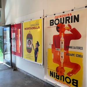 Póster publicitario francés vintage original - Bourin Quinquina antigua 1936 de Bellenger 140 x 200 cm
