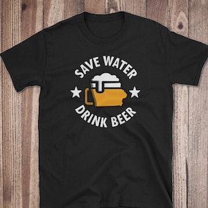 Sparen Sie Wasser trinken lokalen Iowa Beer Herren T-shirt, trinken Bier von hier IA-t-Shirt, Jungs Zustand Bier Shirt