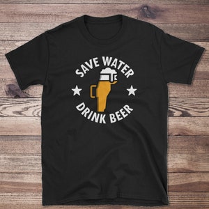 Save Water Drink Local Vermont Beer Men&#39;s T-shirt, Drink Beer from here VT Tee Shirt, Guys State Beer Shirt