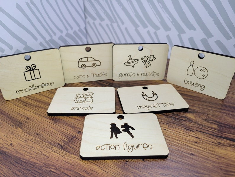 Toybox Labels SVG Bundle Files Laser Files Etsy