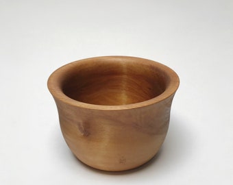 Vintage Hand Turned Wood Bowl | Small Carved Wood Catch-All Bowl