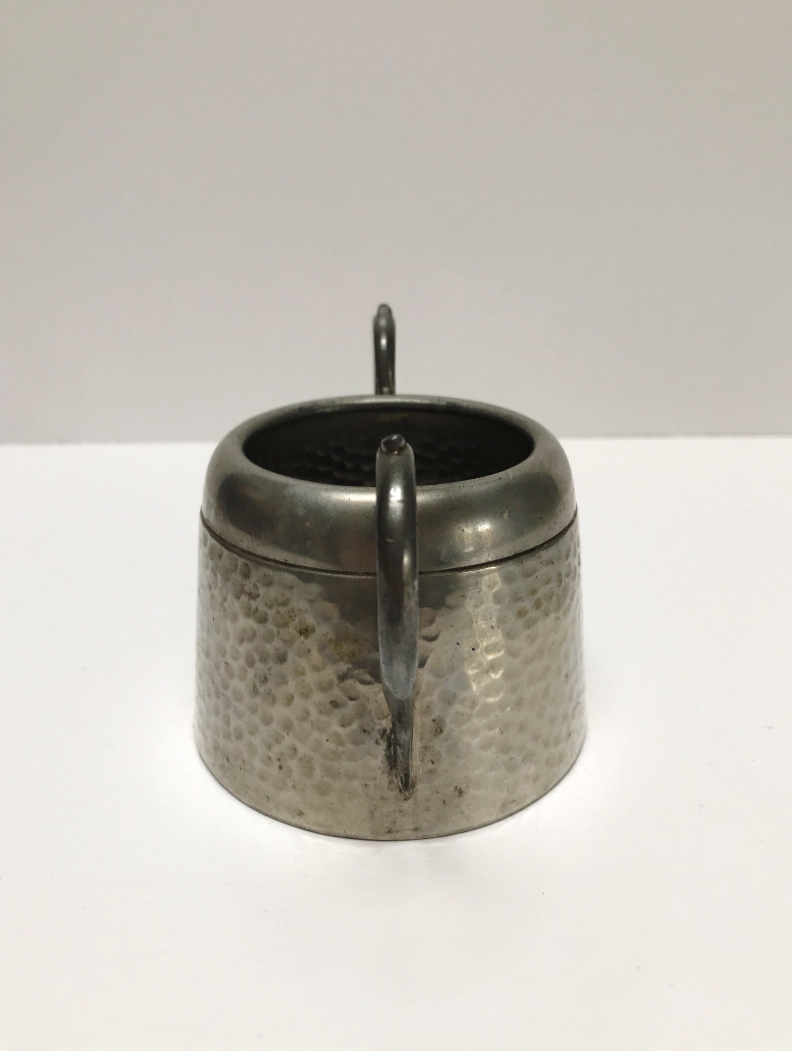 Vintage Pewter Sugar and Cream Set Argent Hammered Pewter Etsy