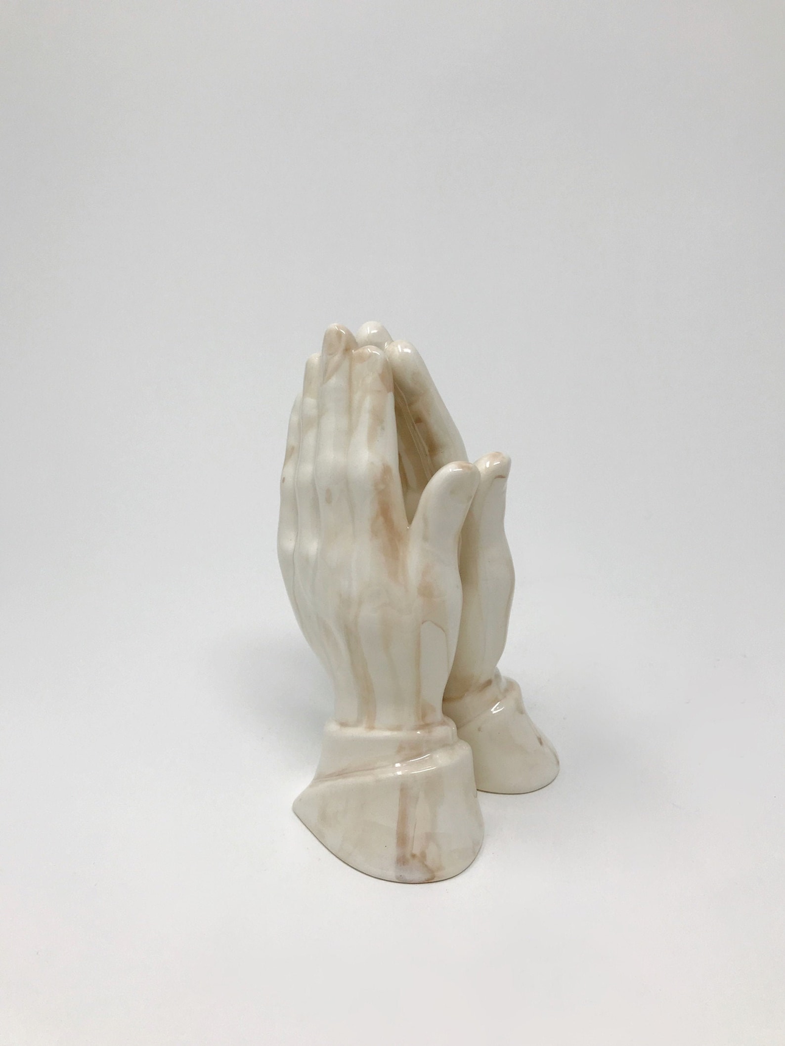 Vintage Set of 2 Ceramic Praying Hands Figurines Ceramic Etsy