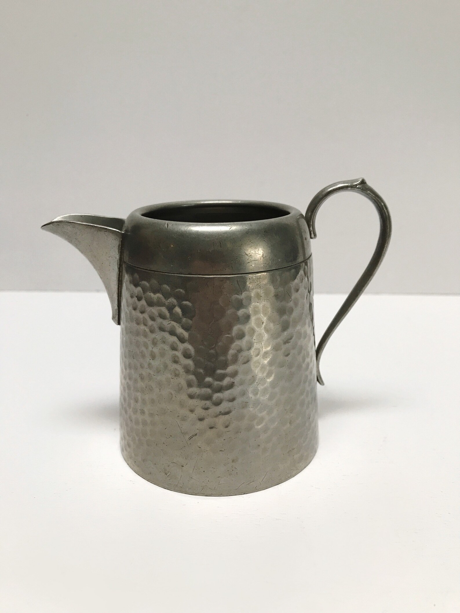 Vintage Pewter Sugar and Cream Set Argent Hammered Pewter Etsy