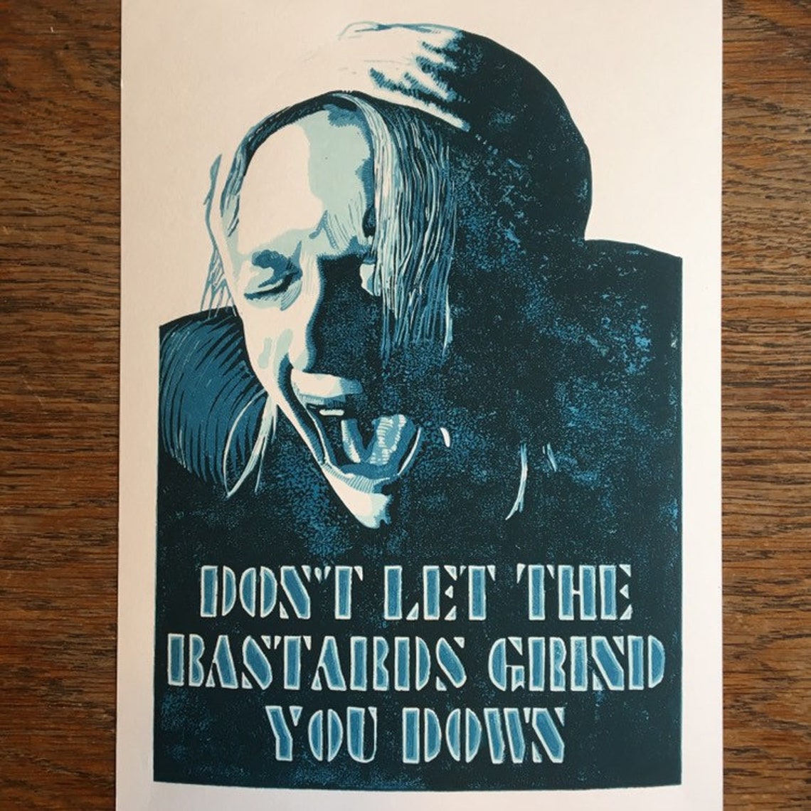 Don't let the bastards grind you down Etsy