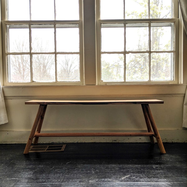 Wood Entryway Bench
