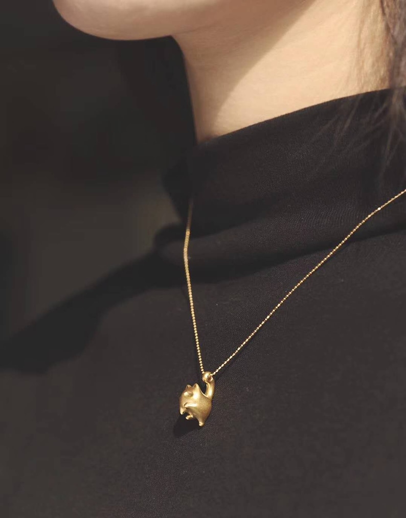 You Have the Balls - Adorable Kitty Cat Design Pendant Necklace