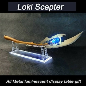 47” Avengers Age Of Ultron Loki’s Staff Scepter Collector’s Version With Stand HK 8734