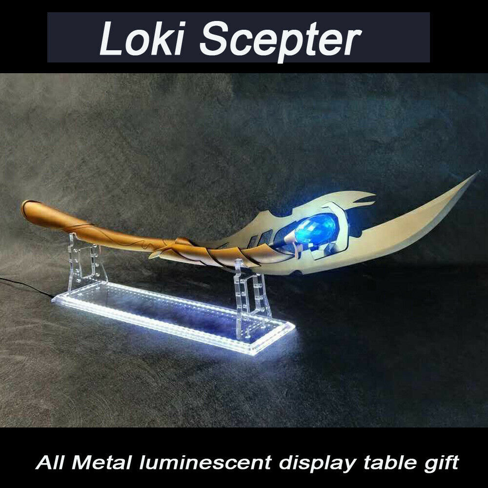 47” Avengers Age Of Ultron Loki’s Staff Scepter Collector’s Version With Stand HK 8734