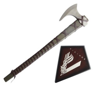 26” Metal Viking AXE of Ragnar with Wooden Plaque