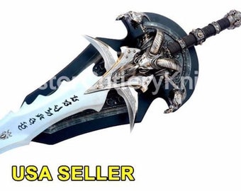 47&quot; Sword Frostmourne War Craft Wow lich World 1:1 Scale Metal Cosplay videogame