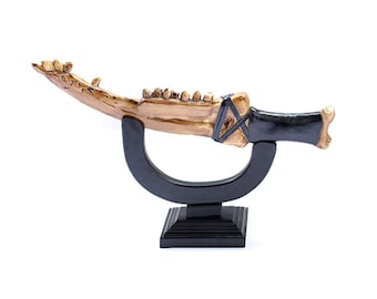 Supernatural First Blade Screen Accurate  -LEATHER Wrapped - Cain&#39;s Knife - Dean Winchester cosplay HK8465
