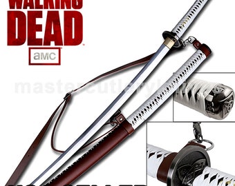 The Walking Dead Samurai Sword-Michonne's Katana Zombie Killer Hand Forged Full Tang Battle Ready Sword