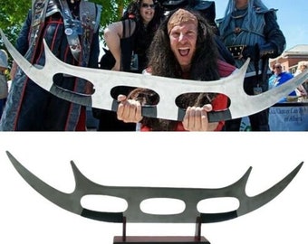 Massive 4 Ft. Replica Klingon Bat'Leth Sword Star Trek Batleth With Stand   HK 8216