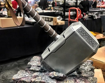 Actual Size Scale Full Resin Avengers Thor Hammer 1 1 Replica Prop Mjolnir cosplay USA With Resin Base