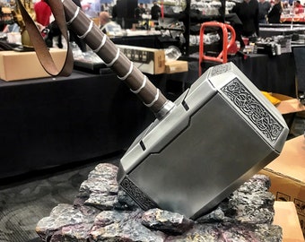 Tatsächliche Größe Maßstab Voll Resin Avengers Thor Hammer 1 1 Replica Prop Mjölnir Cosplay USA Mit Resin Basis