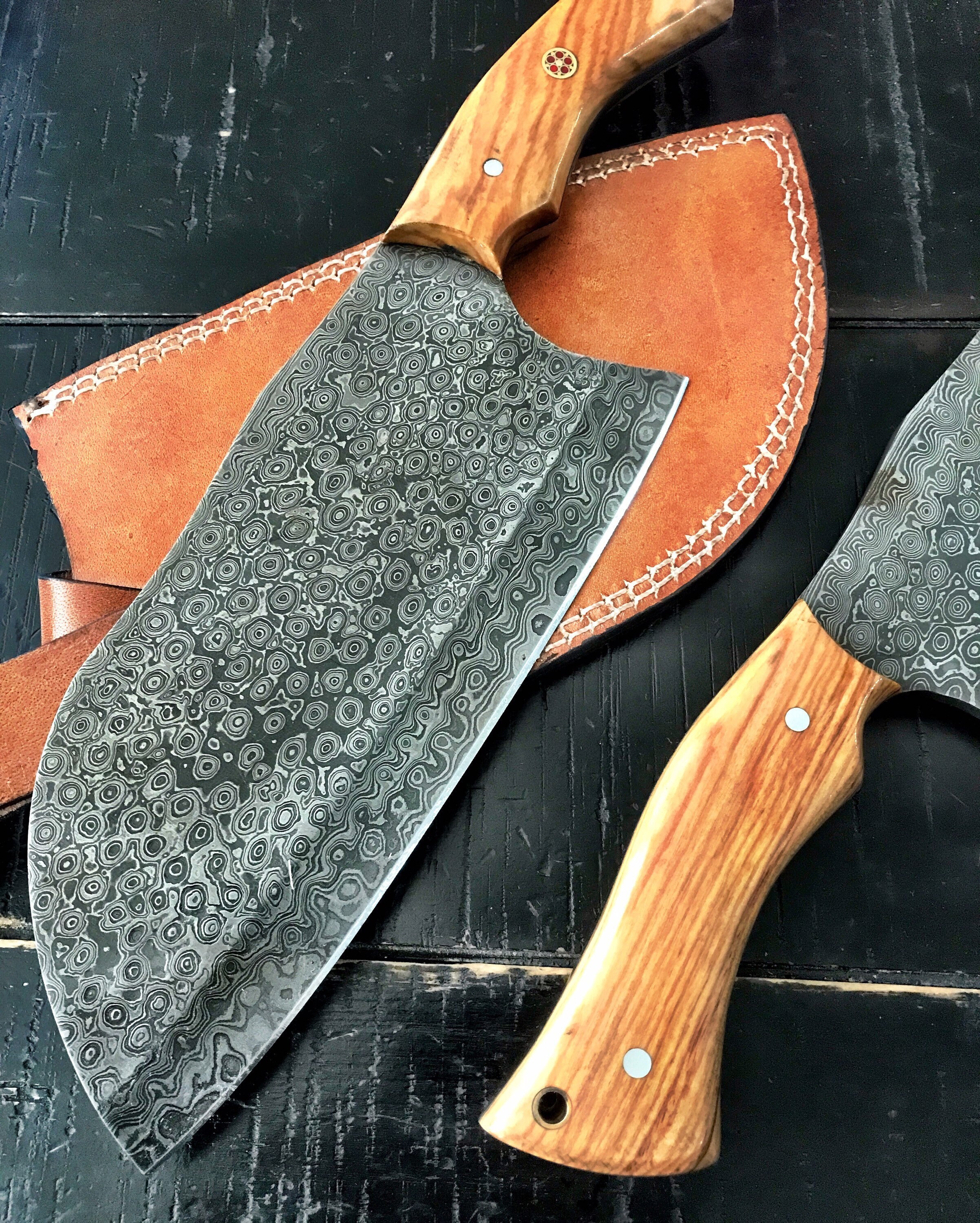 Leather Sheath for BBQ Pro Chef Knife (Geniune Leather) w. belt clip –  STEAK CHAMP