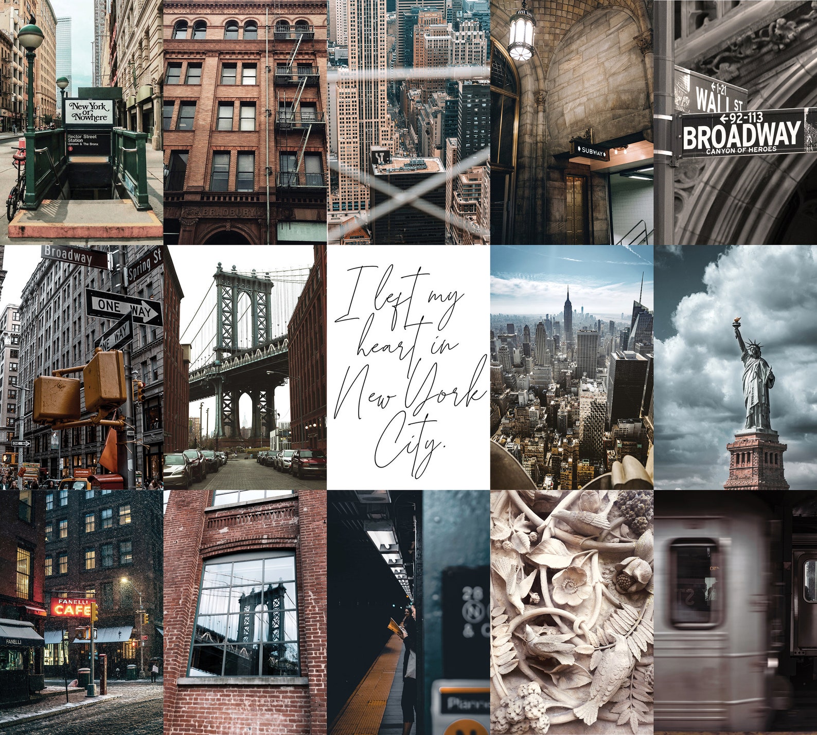 DIGITAL 100pc COLLAGE KIT New York City Aesthetic 4x6 or | Etsy