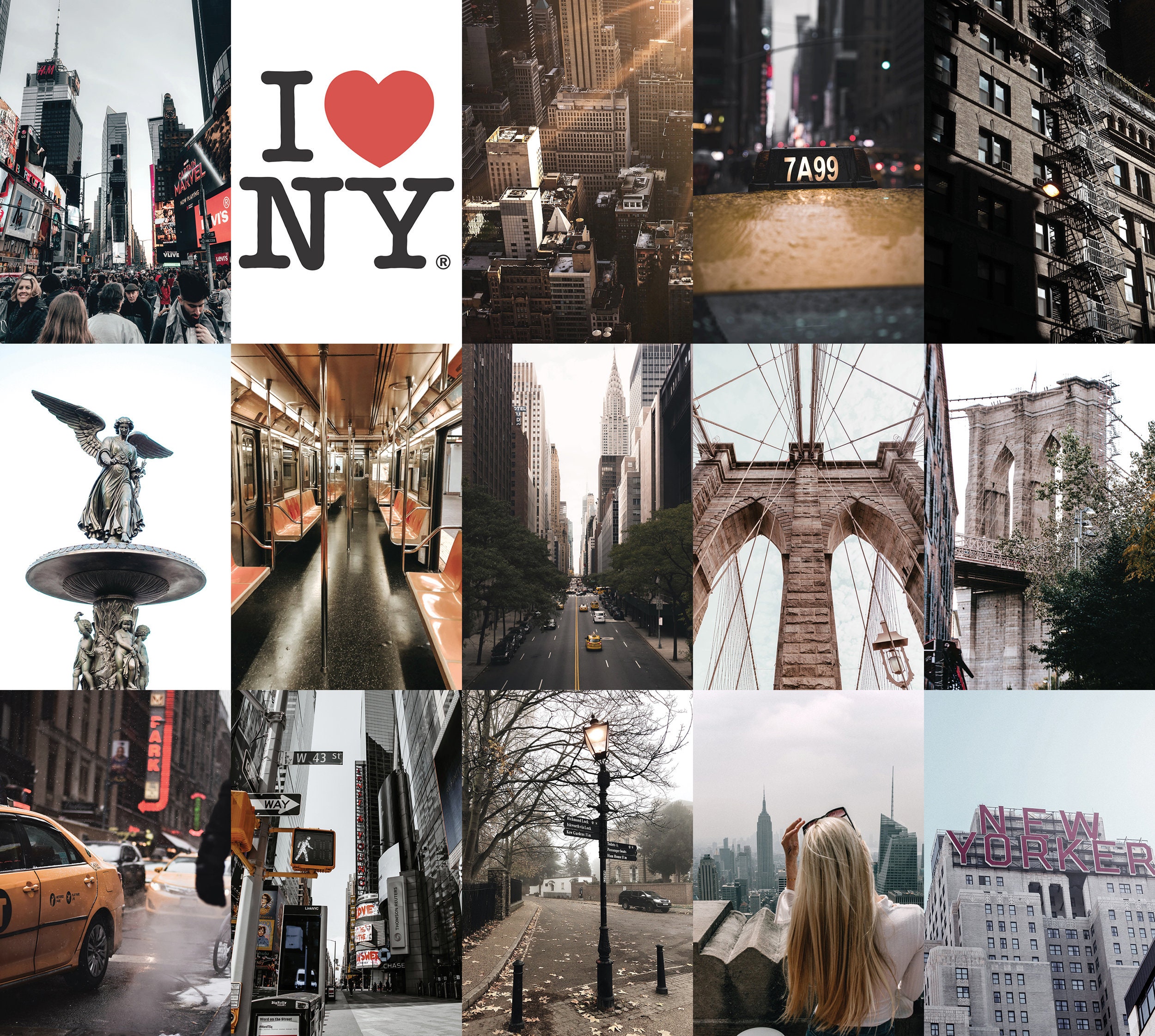 DIGITAL 100pc COLLAGE KIT New York City Aesthetic 4x6 or Etsy