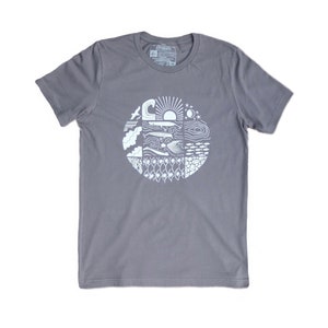 Day on the Water T-Shirt - Asphalt Grey