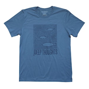Beneath the Surface Fishing T-shirt - Steel Blue