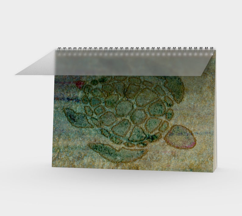 Spiral Notebook*Green Turtle Journal*Notepad*Drawing Pad*Tablet