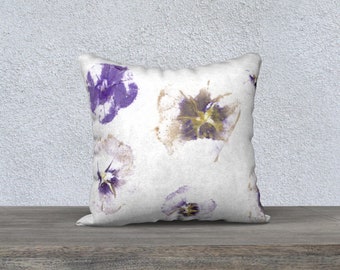 Pillow cover 18x18 pillowcase for sofa square linen pillow cover floral for living room decor refresher