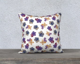 Pillow cover 18x18 pillowcase for sofa square linen pillow cover floral for living room decor refresher