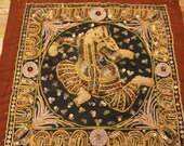 Burmese Kalaga wall hanging embroidery