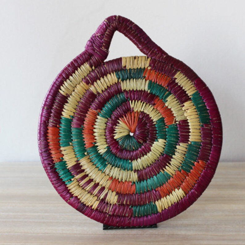 Pair of African Hand Woven Trays/lids/plates Etsy