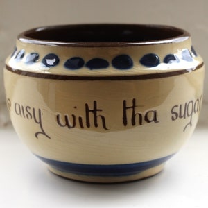 Vintage Torquay Motto Ware Sugar Bowl