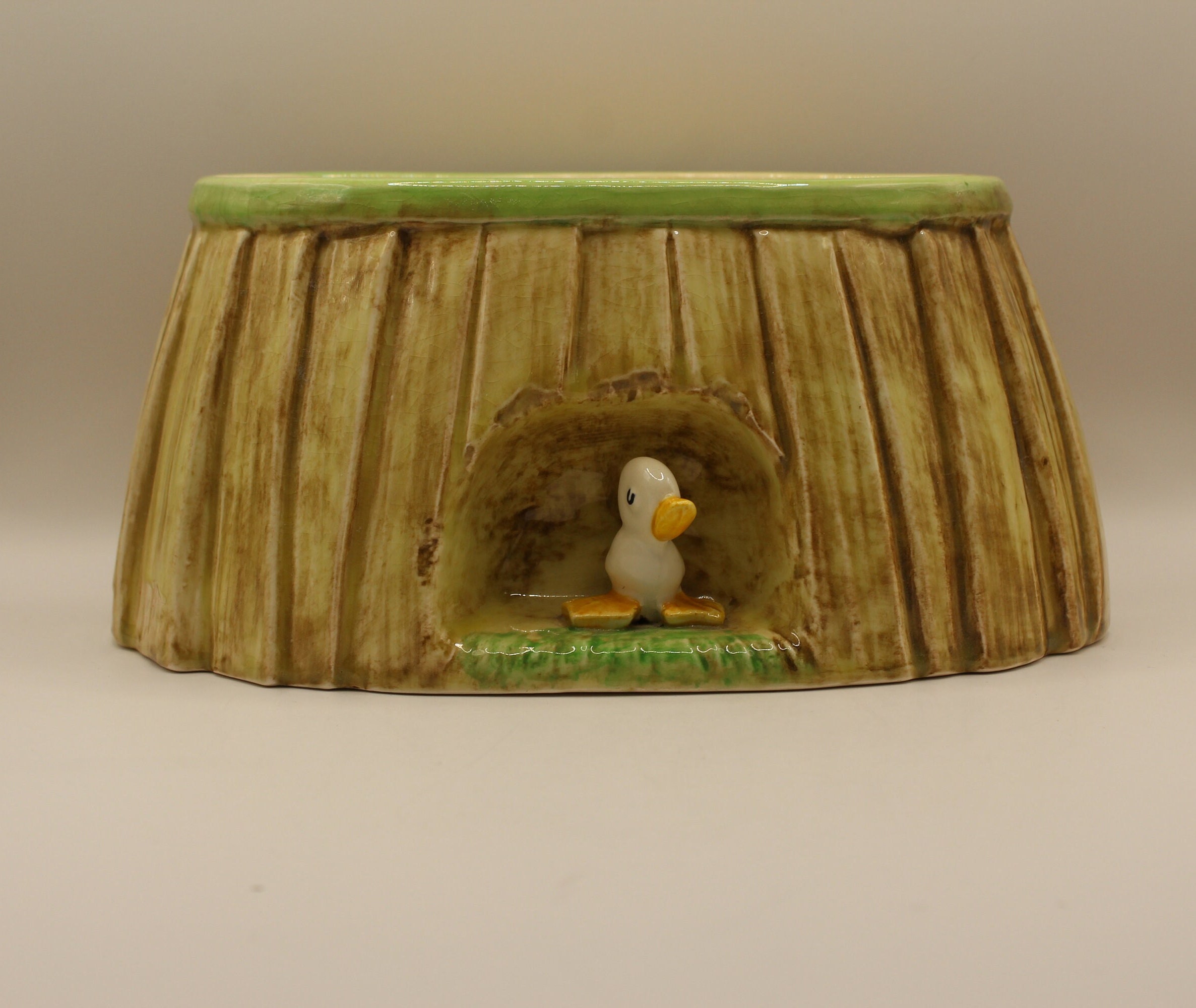 Vintage Falcon Ware, Made in England, Hand Painted Ceramic Planter/Plant Pot