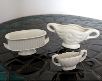 Collection of Small Ceramic Art Deco Posy Vases