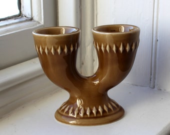 Vintage Secla Pottery Double Eggcup