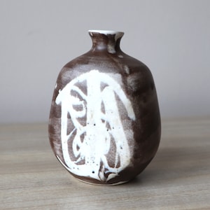 Hand Made, Hand Painted in Aviemore Pottery, Scotland - Ceramic Bud Vase - Vintage - 1970&#39;s