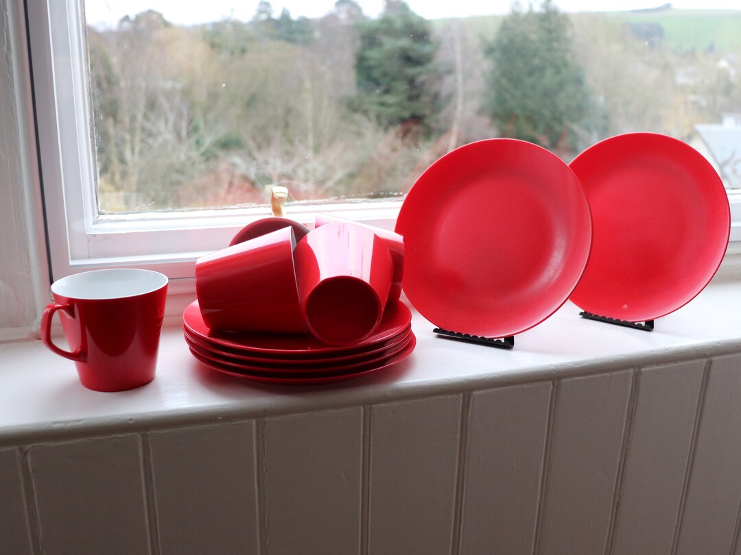 Made in England Vintage Melaware Cups and Side Plates Etsy