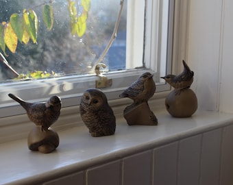 Vintage 1970's Poole Pottery - Stoneware Wildlife Sculptures by Barbara Linley Adams