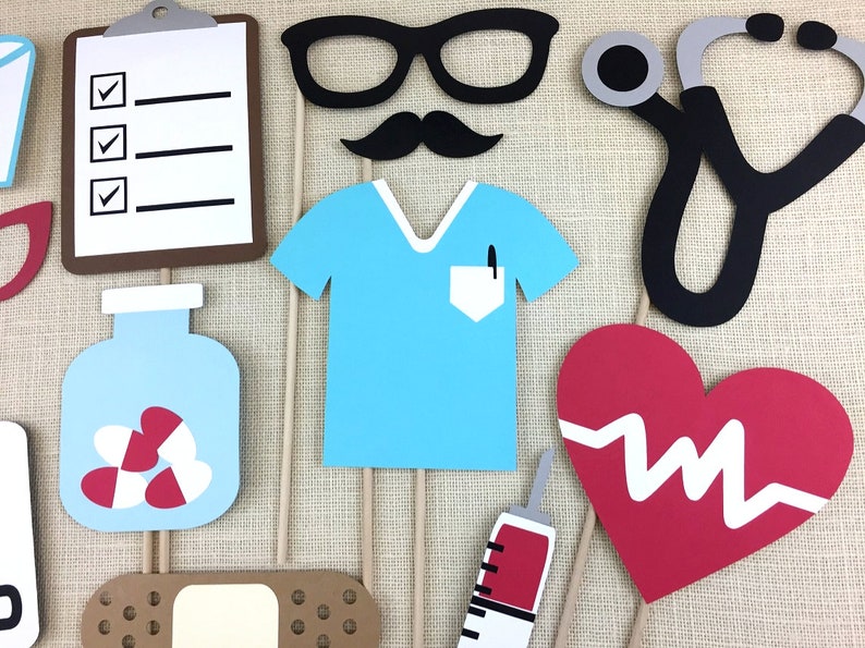 Nursing Photo Booth Props / Nurse Themed / Nurse Retirement Etsy