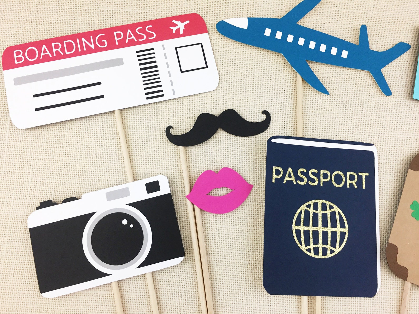 Farewell Party Photo Booth Props / Travel Theme Props / Etsy