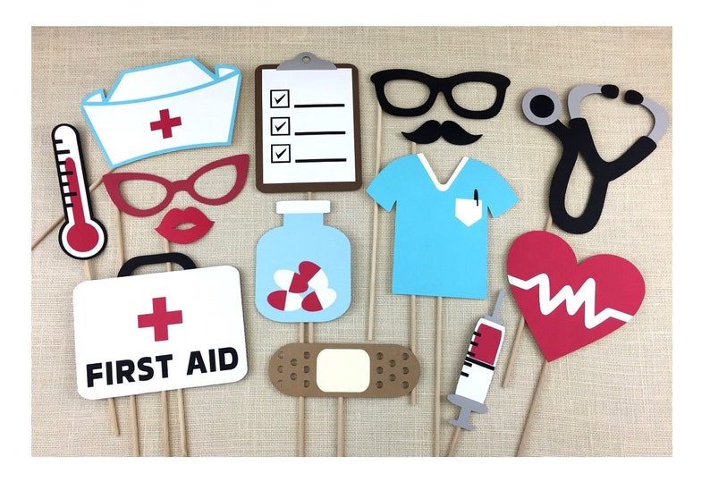 Nursing Photo Booth Props / Nurse Themed / Nurse Retirement Etsy