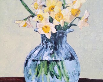 Daffodils Still Life Printable Wall Art – 8×10, 11×14, 16×20 Digital Download