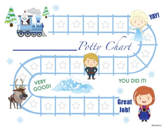 Elsa Potty Training Chart