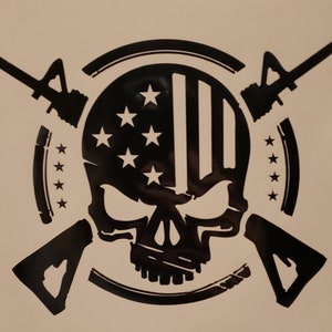 American skull decal